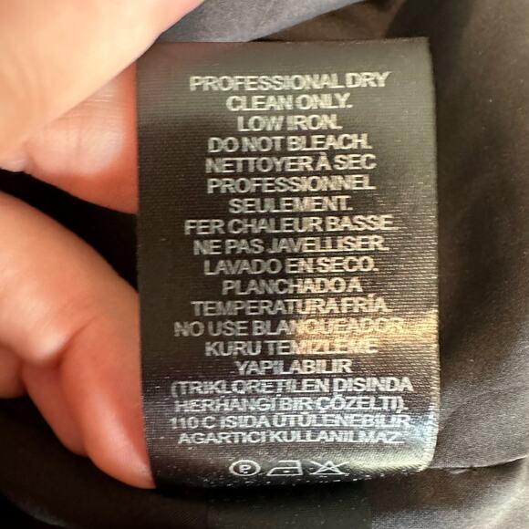 4C Long Sleeve Wrap Black Business Dress 10 - Picture 8 of 13